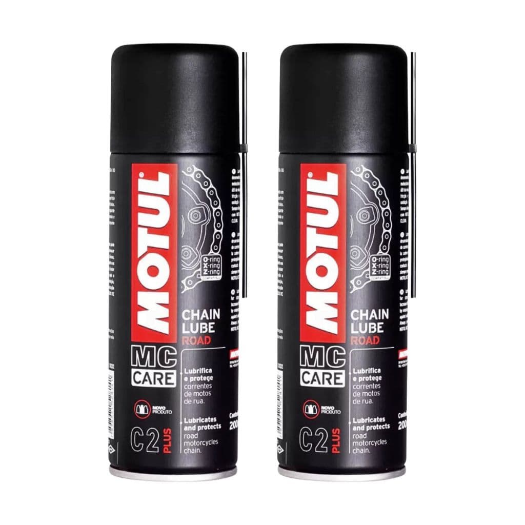 Kit 400ml Motul C2 Spray Lubrificante de Corrente Mc Care