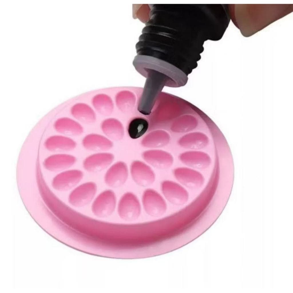 New Show Suporte Paleta Flor Plastico Colmeia Cola Extensão de Cilios Lash Design Envio Imediato