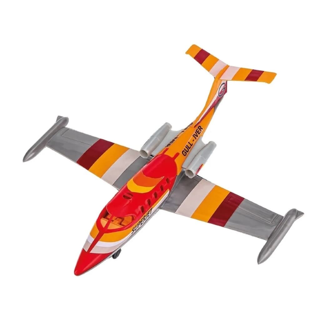 Brinquedo Maquinas Miniatura de Aviao a Jato Com Rodinhas 30 cm Gulliver - 1267