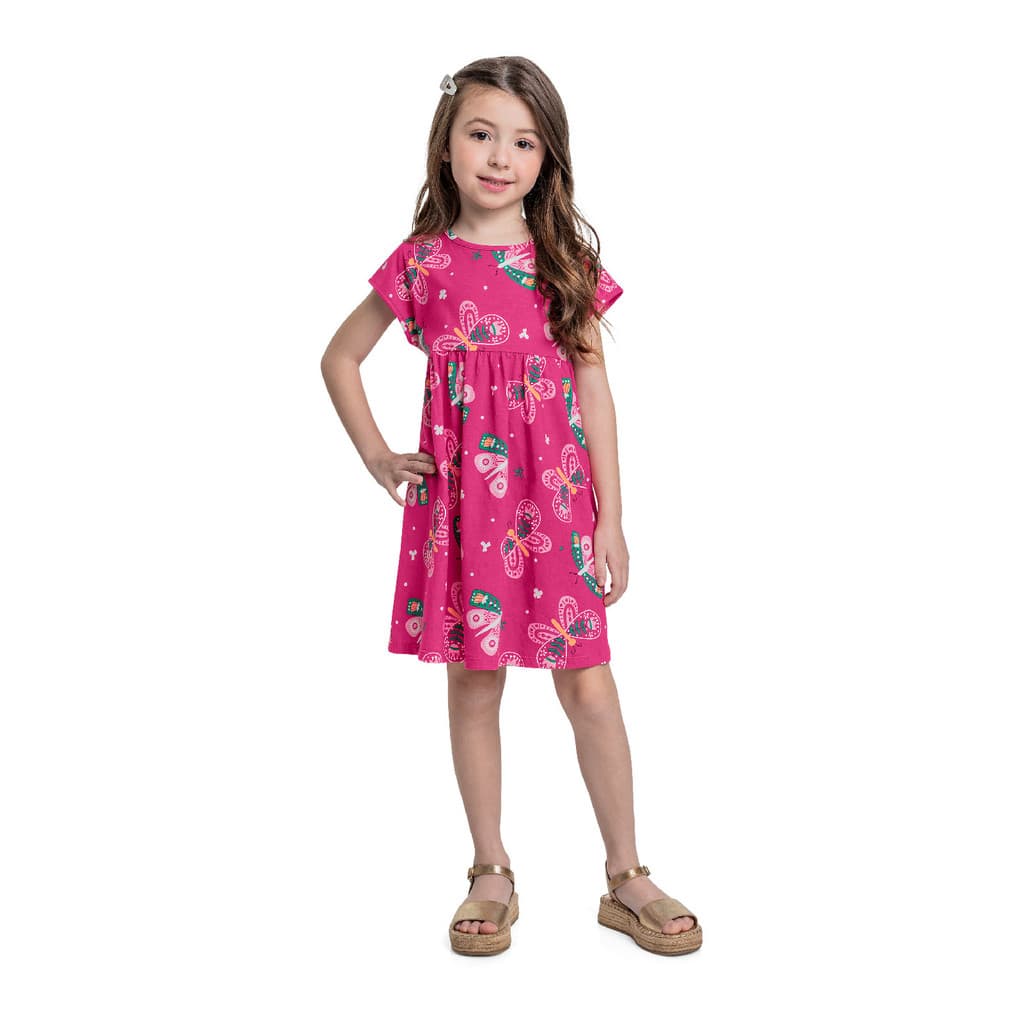 Vestido Borboletas Infantil Bee Loop